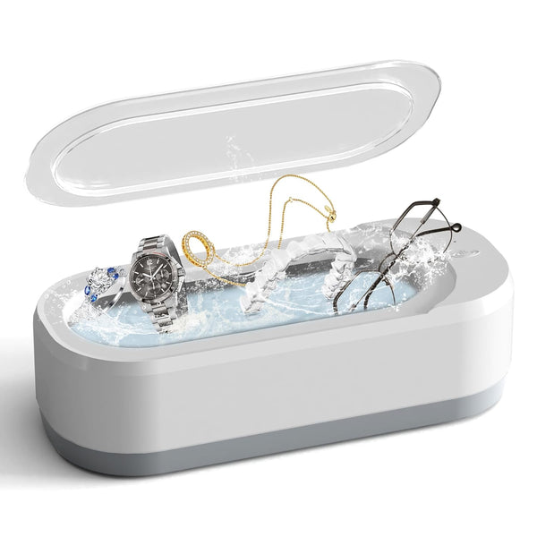 Ultrasonic Jewelry Cleaner – 48KHz Professional Sonic Cleaning Machine for Jewelry, Glasses & Watches